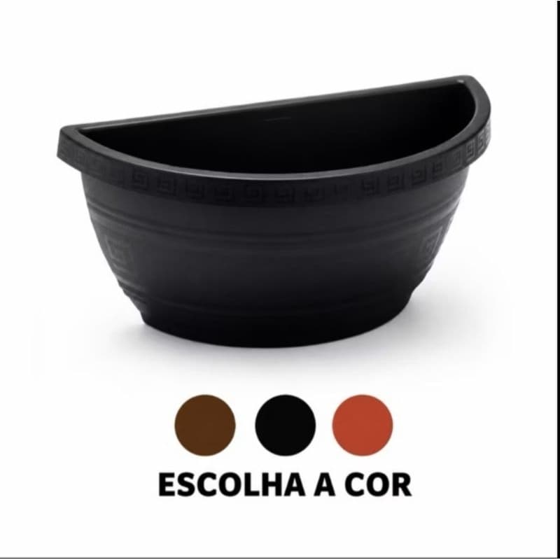 Kit 5 Vasos de Parede Meia Lua 2.5 Litros – Para Plantas e Decoração
