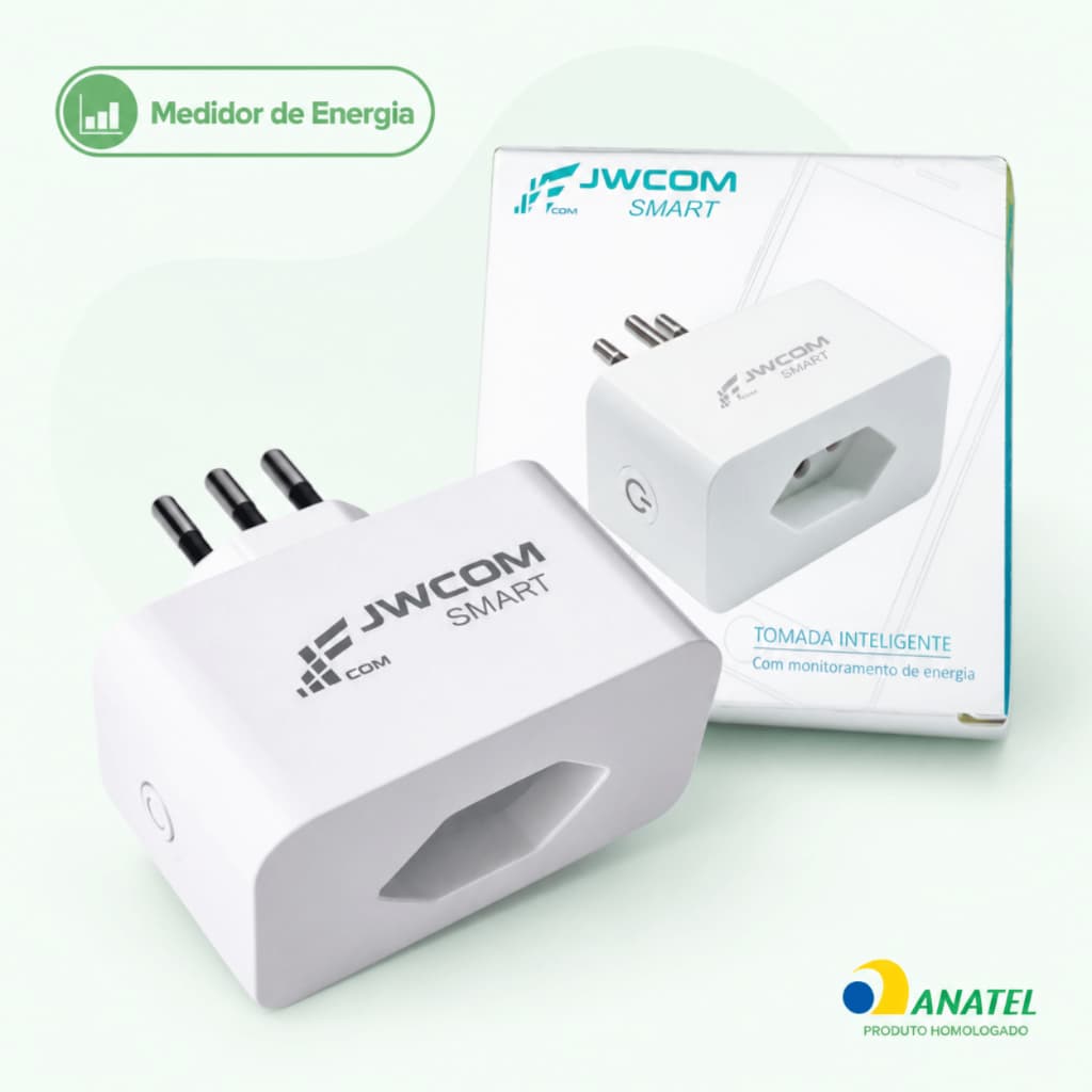 Tomada Inteligente Wifi 16A Medidor de Energia Timer Bivolt Alexa Google Tuya Smart Life