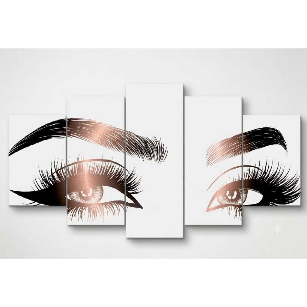 Quadros Decorativos Para Studio De Beleza Cílios Sobrancelha Salão Feminino