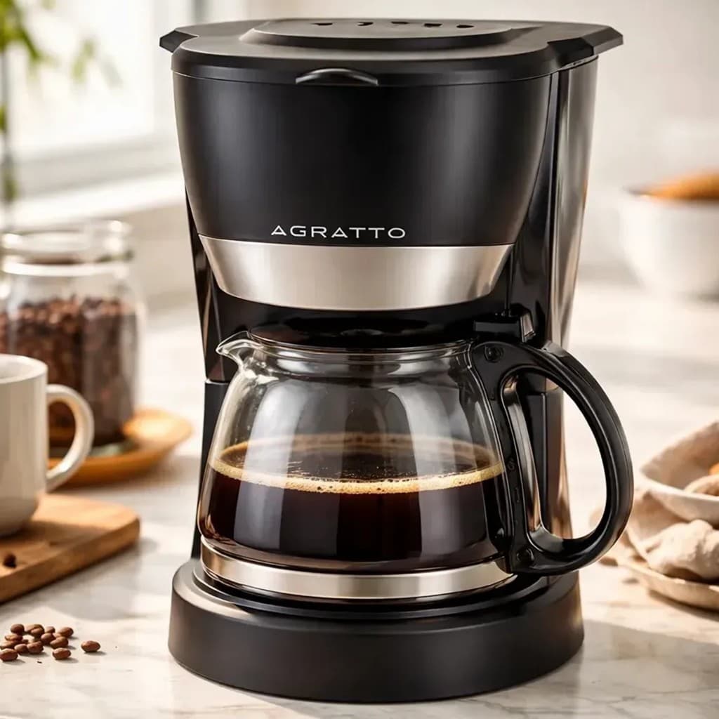 Cafeteira Elétrica Vetro Caffe 15 Xícaras CEV15 Jarra Vidro Aço Inox 127V 640W Agratto Café