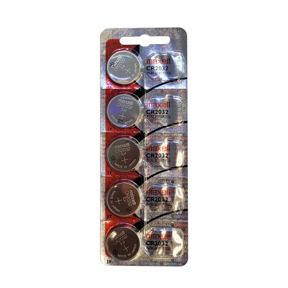 Cartela C/5 unidades Maxell CR-2032 3Volts