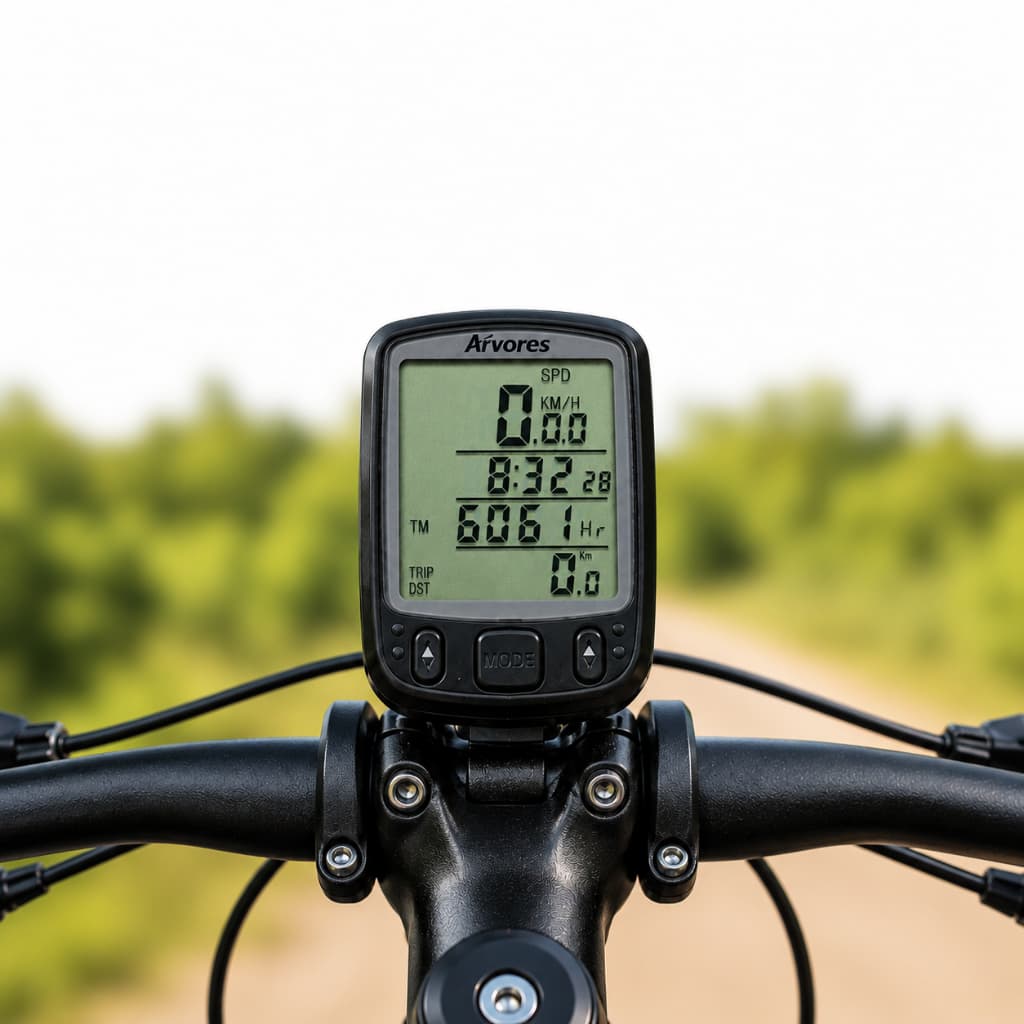 Ciclocomputador Velocímetro Digital Bike Bicicleta Luz Noturna Odômetro à Prova D'agua