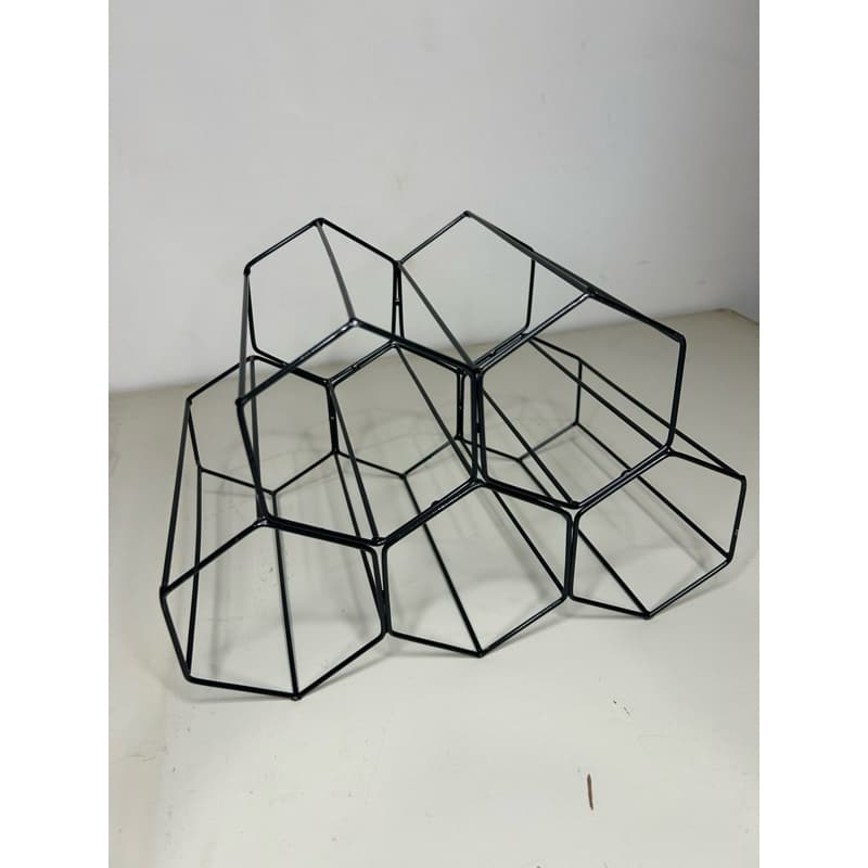 Adega Suporte 5 Porta Garrafas Decoração Varias Cores!! - Preto