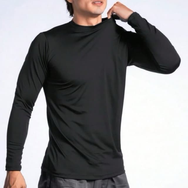 Camiseta térmica masculina básica UV50+