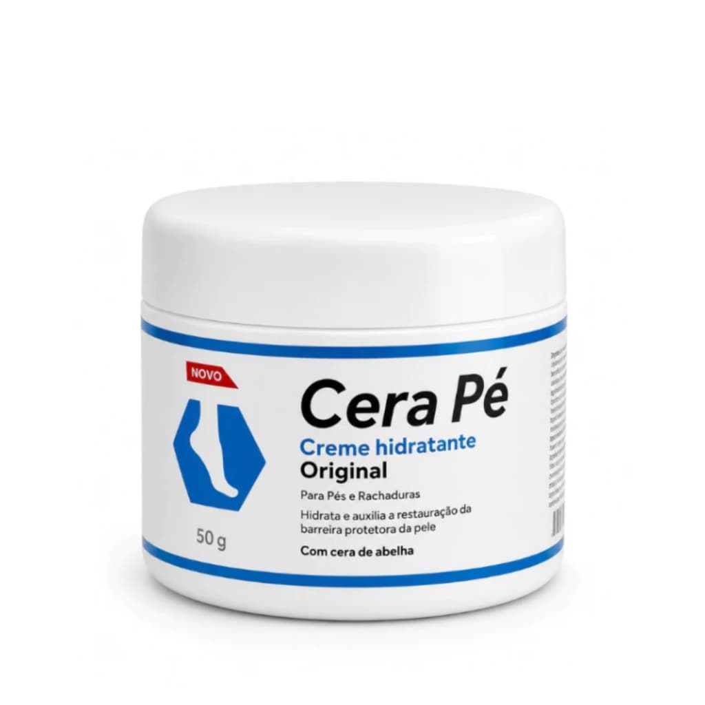 Cera Pé Hidratante para os Pés Restaurador Pés e Rachaduras Esfoliante Natural 50g
