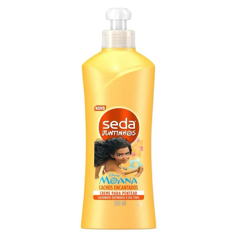 Creme para Pentear Seda Juntinhos Cachos Moana 300ml - Força, Brilho e Desembaraço