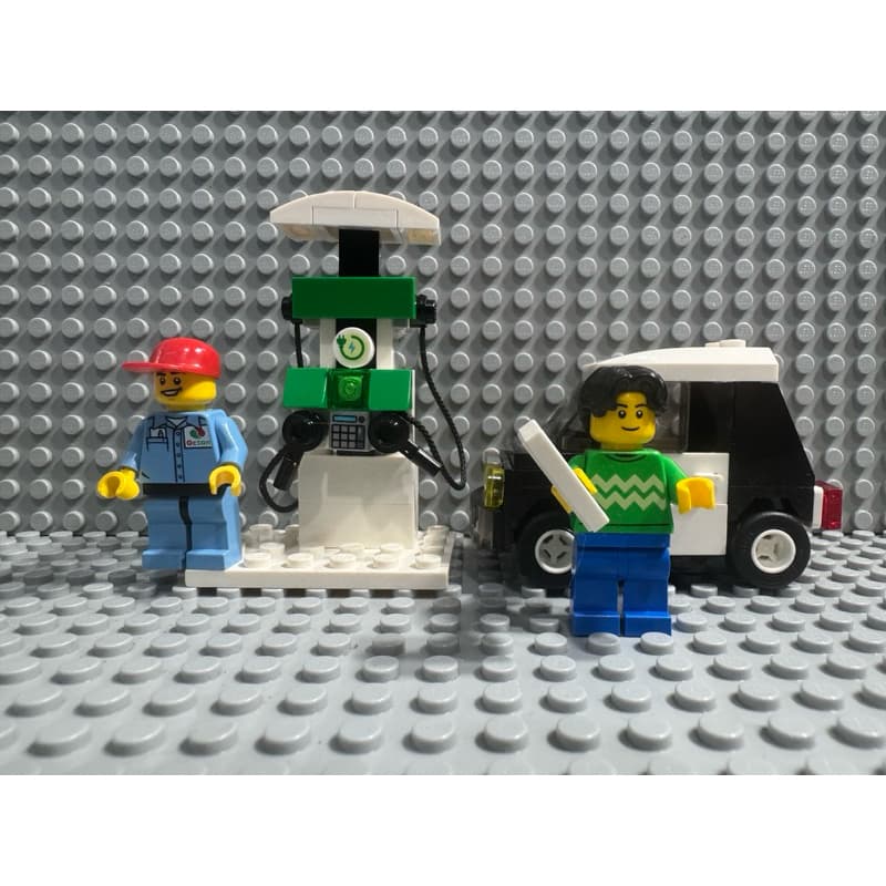 Lego City MOC Auto Posto carro elétrico 69 peças novas Lego original