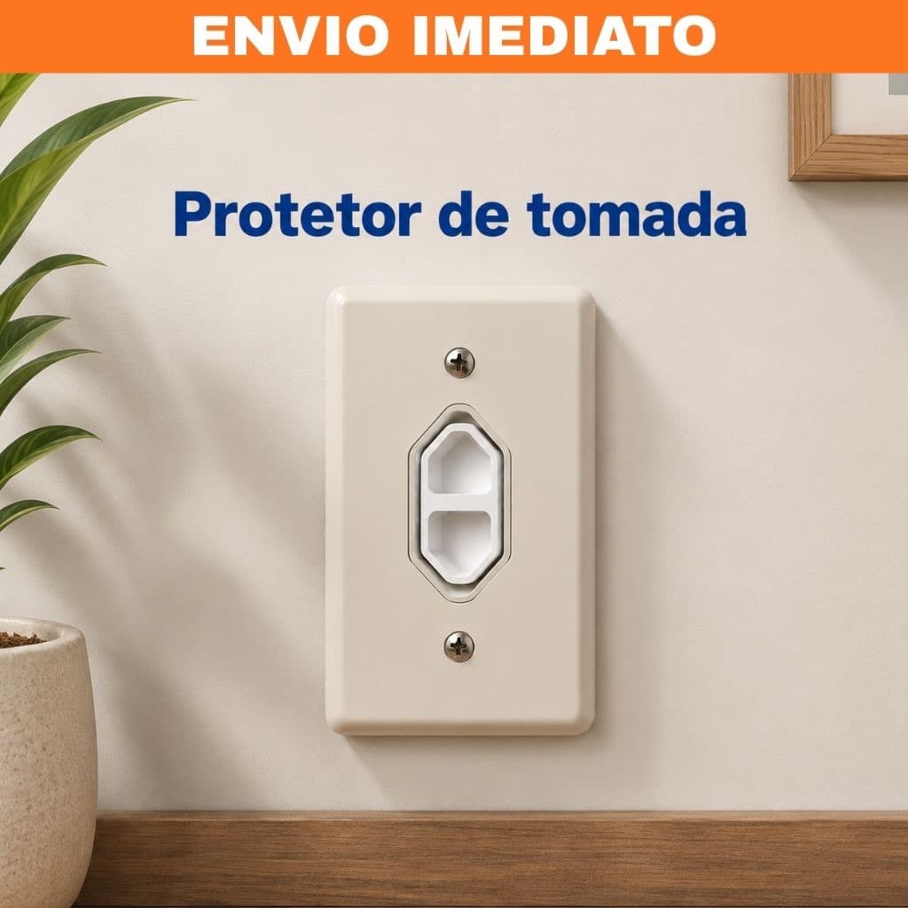 Protetor de Tomada para Bebês e Crianças Kit Proteção Contra Choque Elétrico Segurança Infantil Tomadas 2 e 3 Pinos