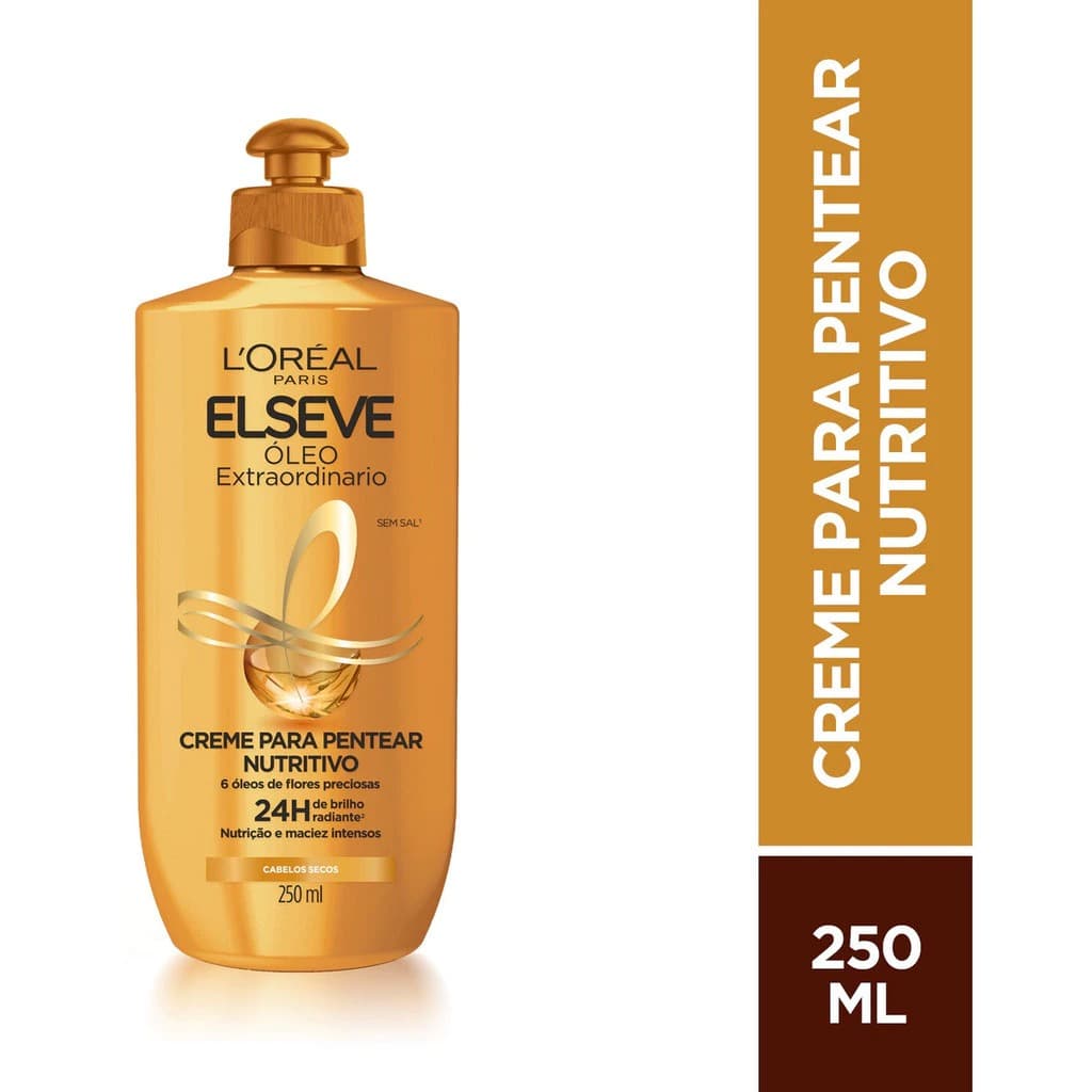 CREME PARA PENTEAR ELSEVE ÓLEO EXTRAORDINÁRIO NUTRITIVO 250ML