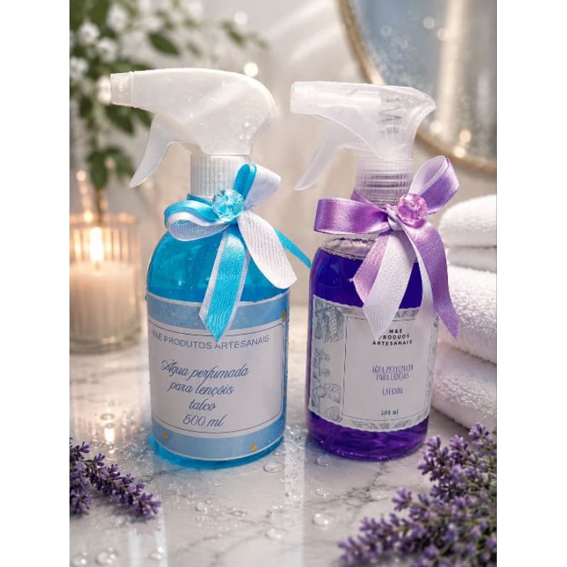 ÁGUA PERFUMADA PARA LENÇÓIS 500 ML CADA