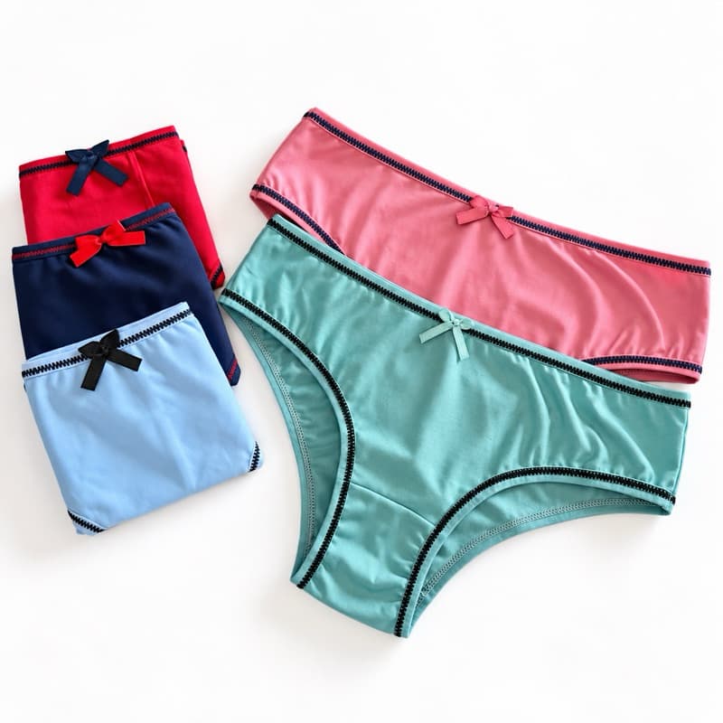 Kit Calcinha Infantil Juvenil De 04 a 12 Anos Forro 100% Algodão De Menina Criança