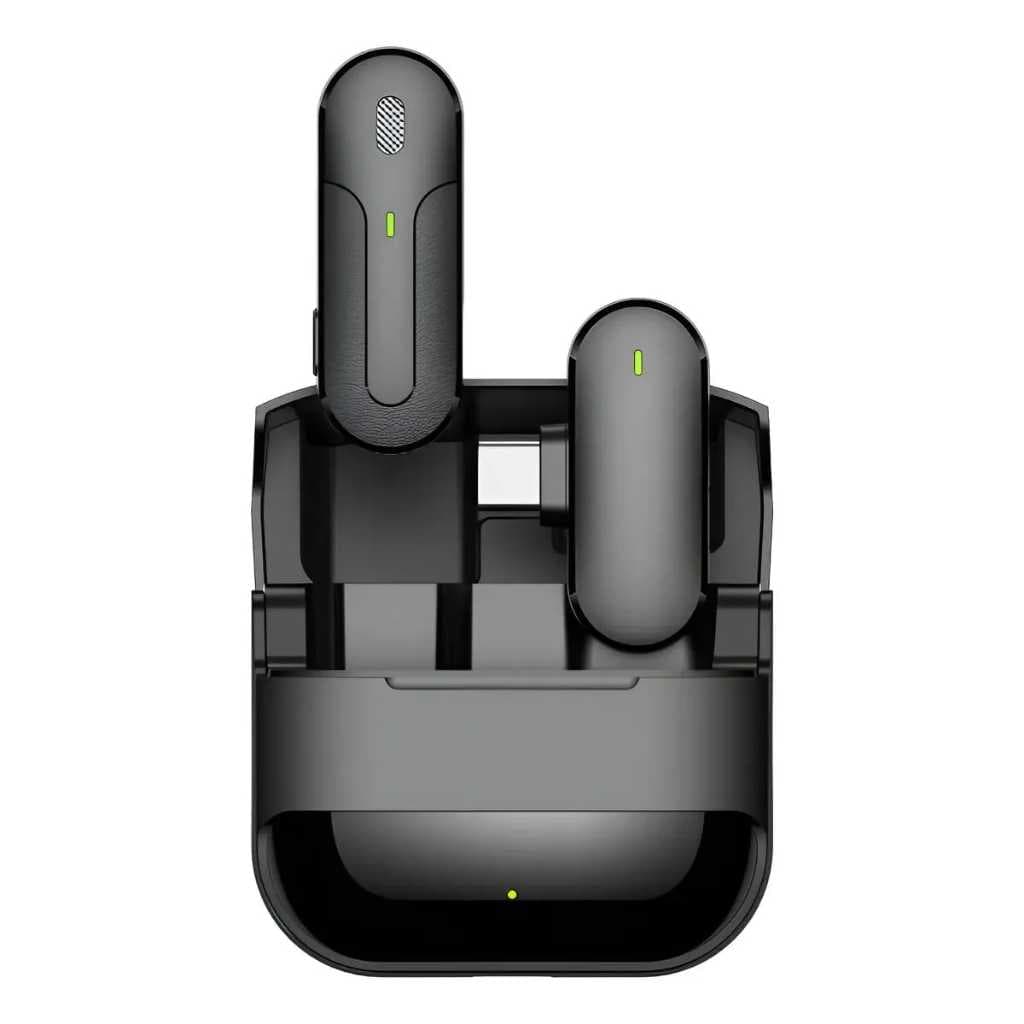 Microfone Lapela Sem Fio M8 2 Microfones Receptor USBC