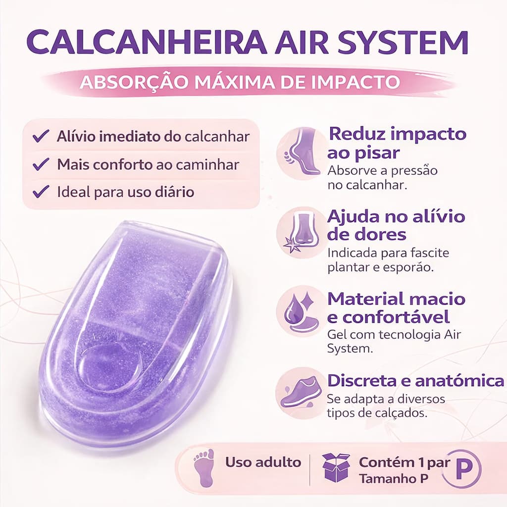 Calcanheira Air System ABSORÇÃO MÁXIMA DE IMPACTO