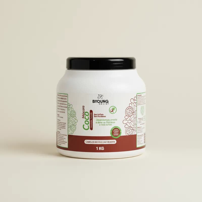 Kit Promocional 1 Litro - Coco Shampoo, Condicionador e Máscara de tratamento 1kg