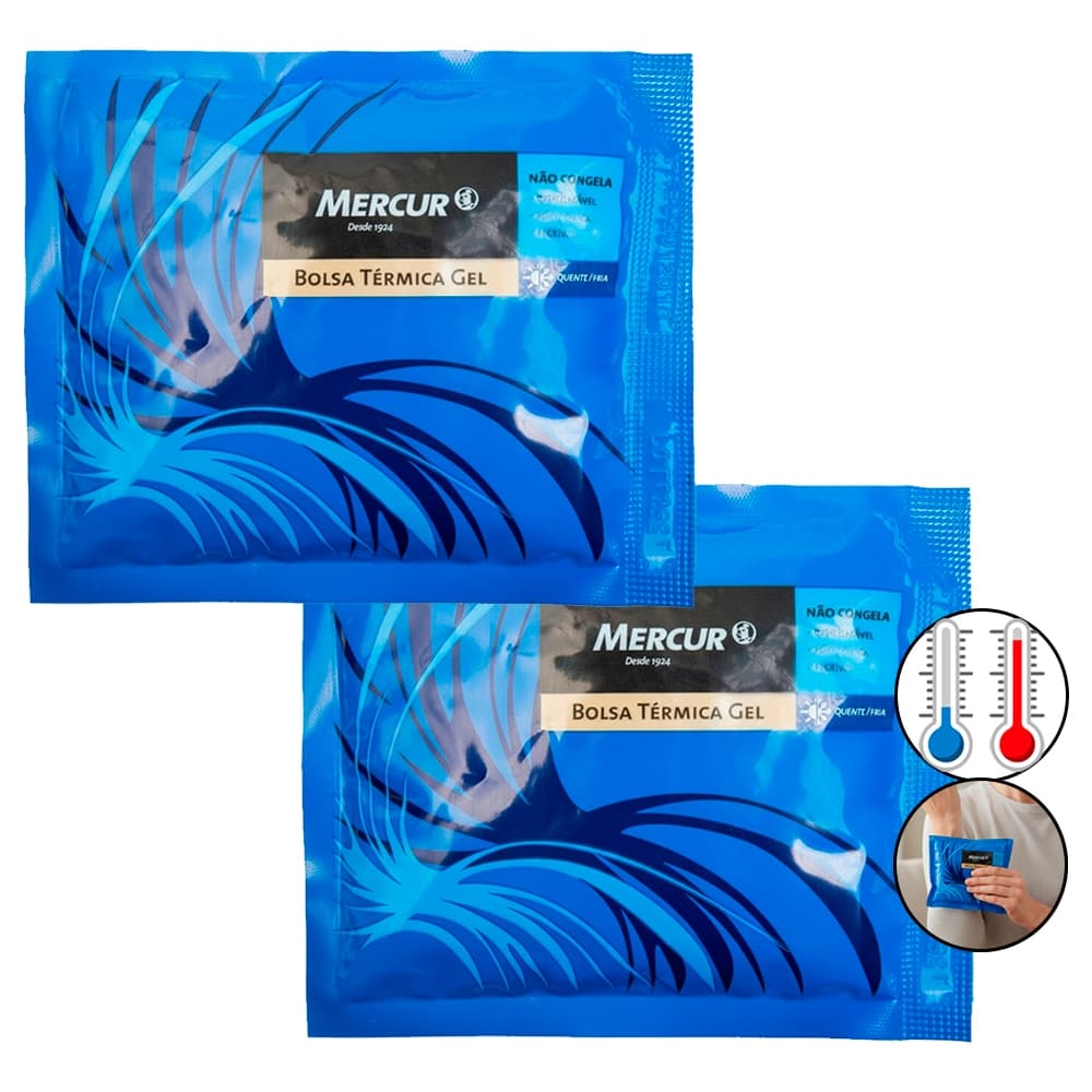 2 Bolsa Térmica Gel Pequena Compressa Quente Fria Alivio Dores