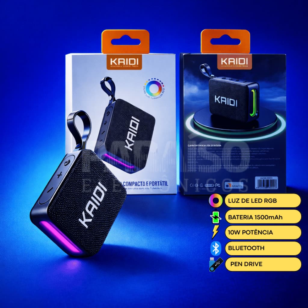 CAIXA DE SOM POTENTE 10W MINI PREMIUM TWS Bluetooth Portátil IPX7 PROVA D'ÁGUA 1500mAh
