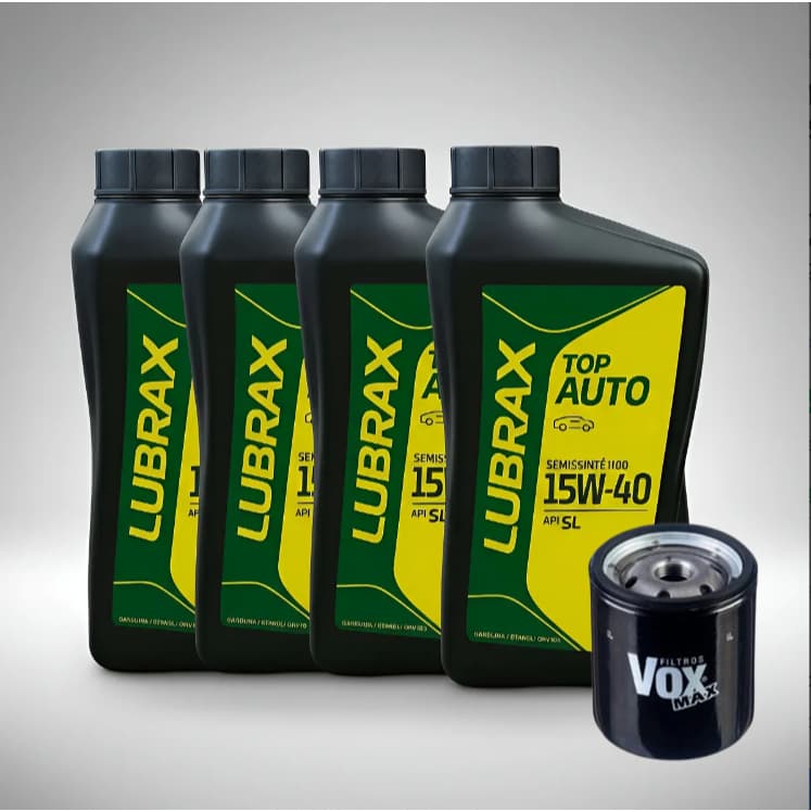 Kit Óleo Lubrax Valora 15w40 Sintético 4 L + Filtro de Oleo LBM2