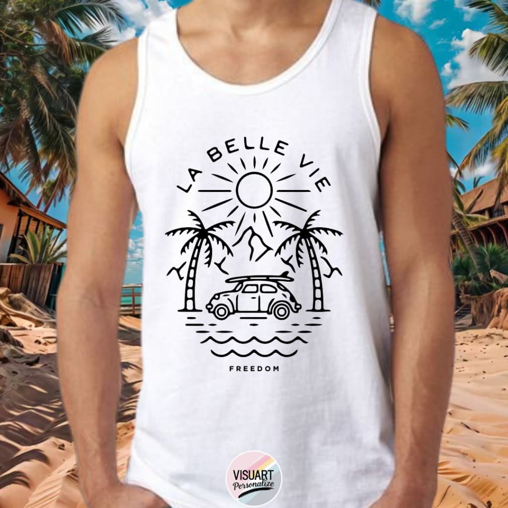 Regata Masculina La Belle Vie Branca Surf Praia