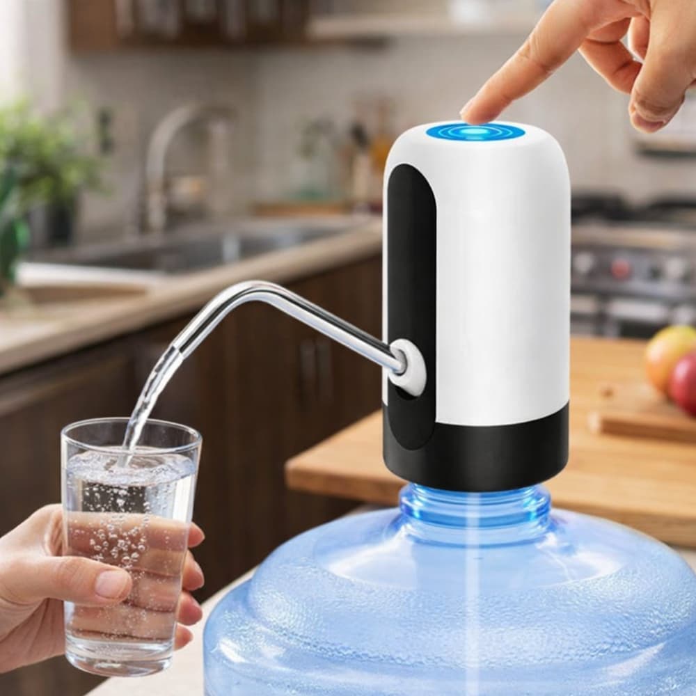 Bomba Elétrica Para Galão Universal DÁgua Dispenser Carregamento Usb Recarregável Casa Cozinha Escritório Varanda Festas