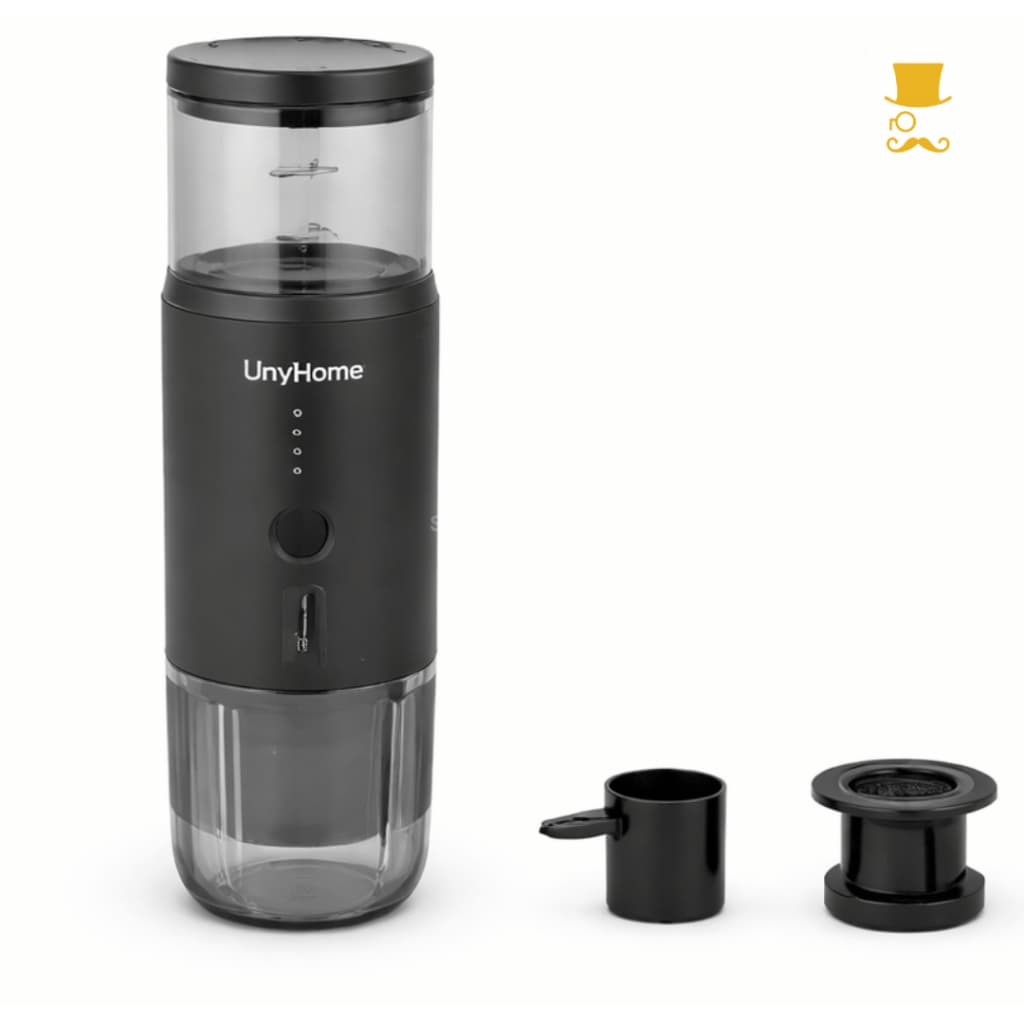 Cafeteira Portátil Expresso Elétrica USB Recarregável Cápsula e Pó para Carro e Viagem