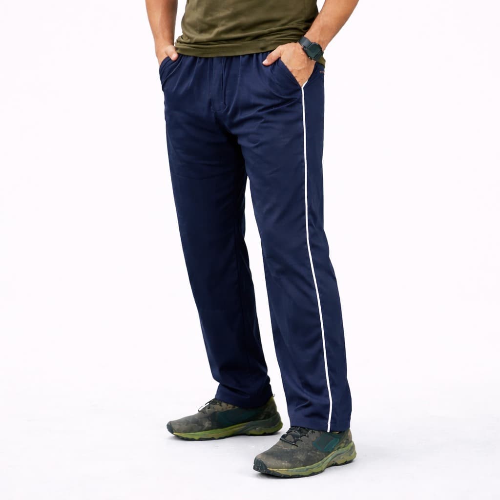 Calça Tactel Masculina Trabalho Dia A Dia Treino Corrida Academia Com Bolsos Reforçada