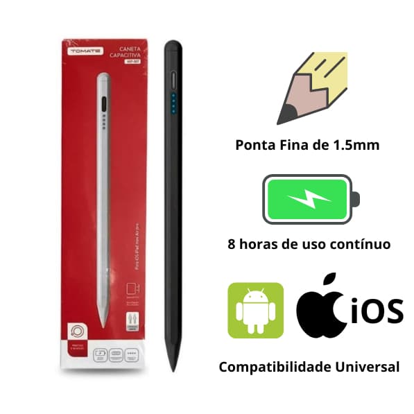 Caneta Touch Stylus Tomate - Tablet e Celular