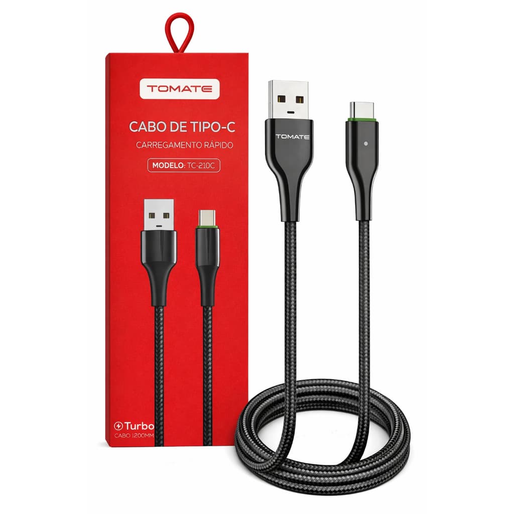 Cabo Carregador Usb-c Carregamento Rápido Turbo Dados Usb C