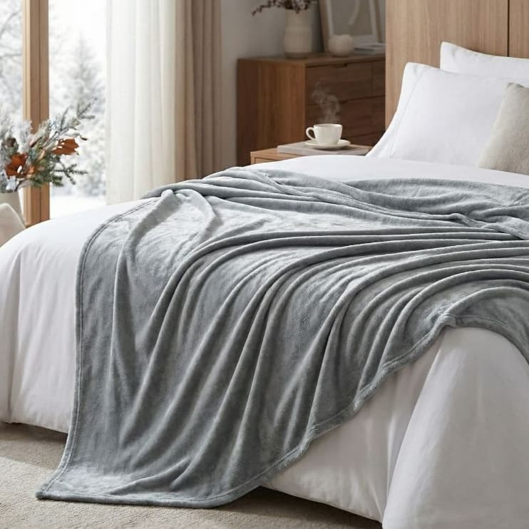 Coberta Queen Plush Ultra Macia Aconchegante Sofisticada Quentinha