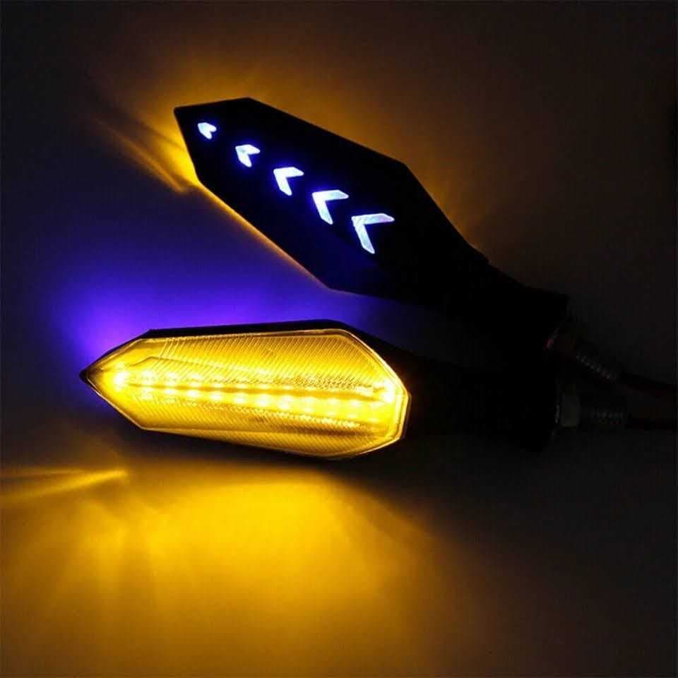 4 Unidades Pisca Seta Em Led Sequêncial Modelo Universal Led Duplo