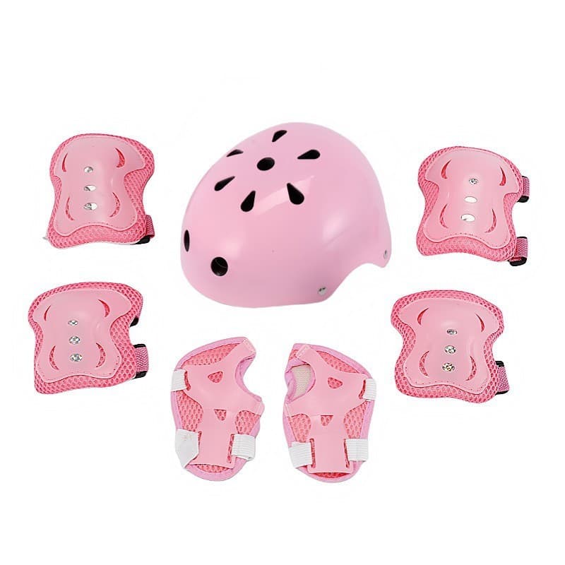 Kit de Proteção para Patins Infantil - Capacete Respirável + Protetores Macios