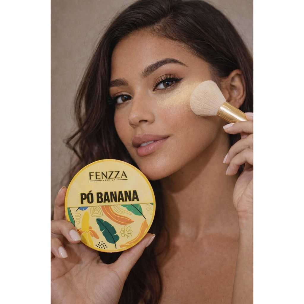 Pó Banana Fenzza 15g - Finalizador Matificante e Acabamento Impecável