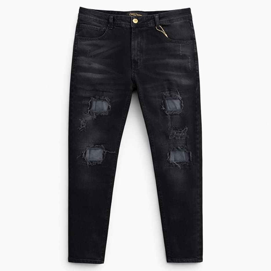 Calça Jeans Skinny Slim fit Masculino Jogador Momento Chique