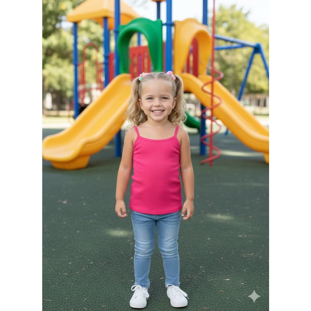 Blusa Infantil Regatinha Canelada Alcinha Menina Moda Blogueirinha