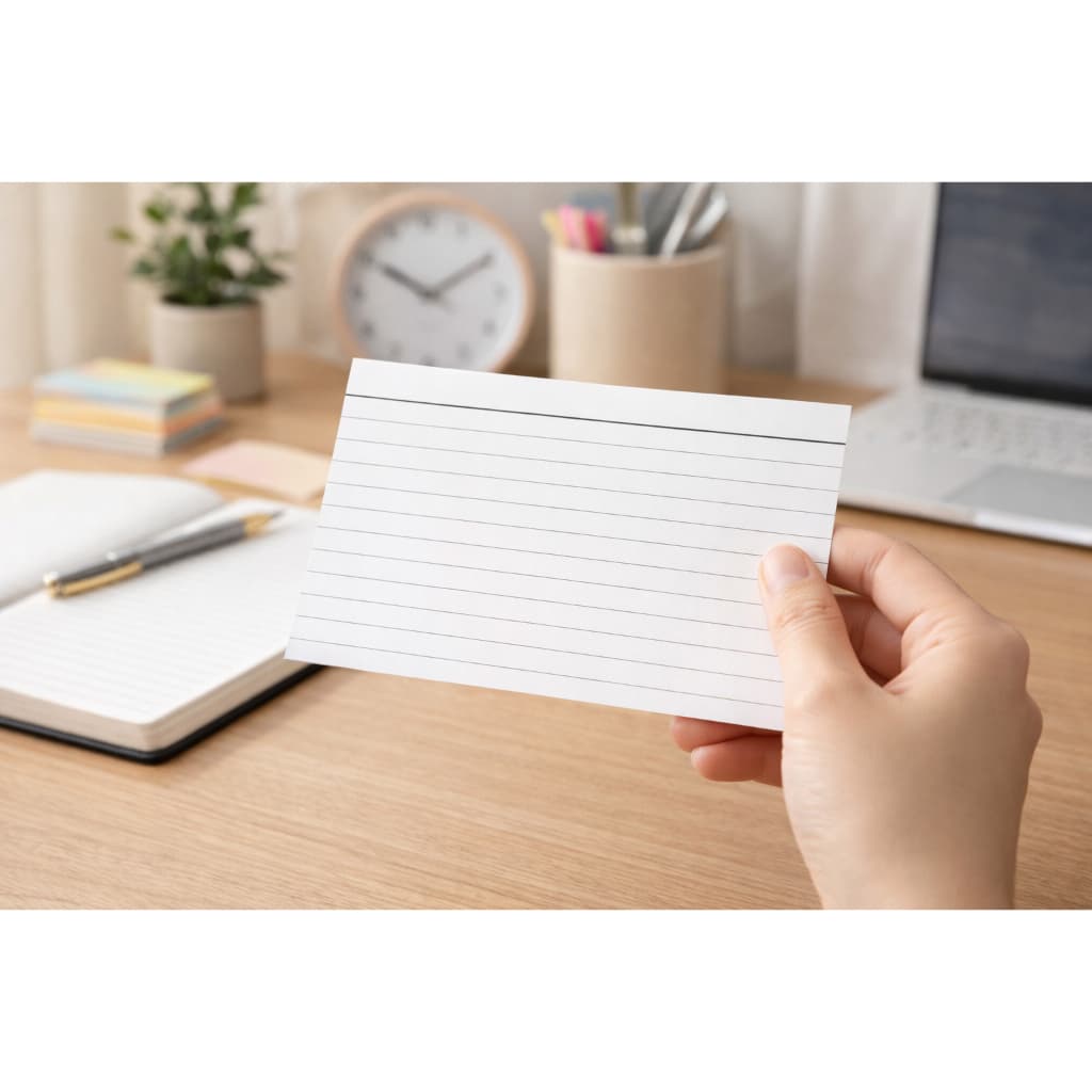 Fichas Pautadas para Estudo e Organização – 100 Folhas | Papel 150g