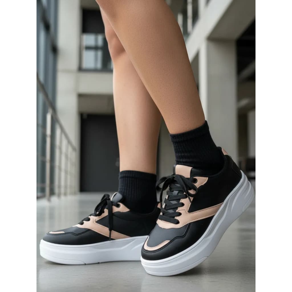 Tênis Feminino Casual Plataforma Blogueira Confortável Macio Sapatênis Plataforma Dia A Dia Original.