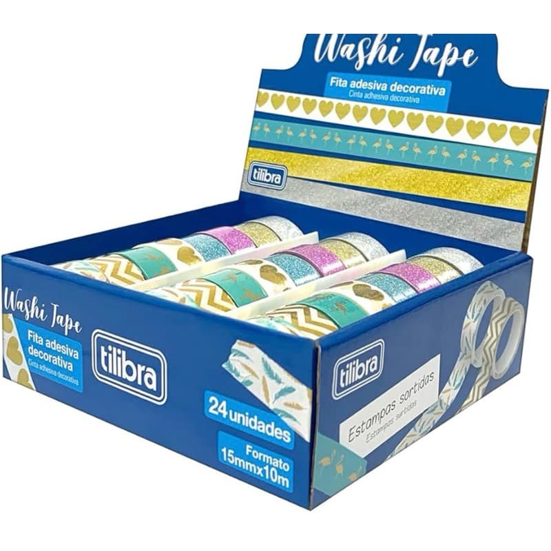 FITAS DECORATIVAS WASHI TAPES TILIBRA