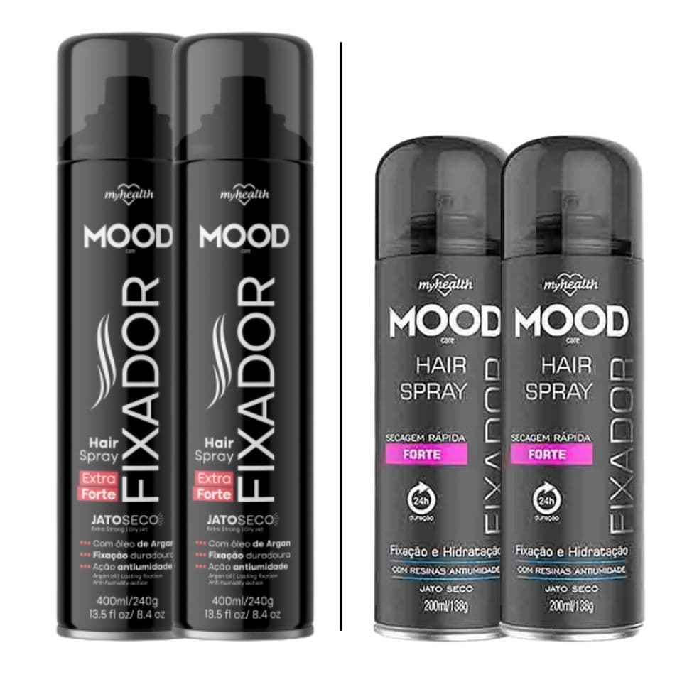 KIT 2 UNIDADES HAIR SPRAY FIXADOR 400ML/200ML