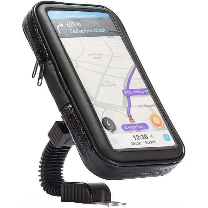 Suporte de Celular Moto Capa Impermeável Prova D'água 6,3 Pol Bike Motoboy Universal Gps Waze Uber