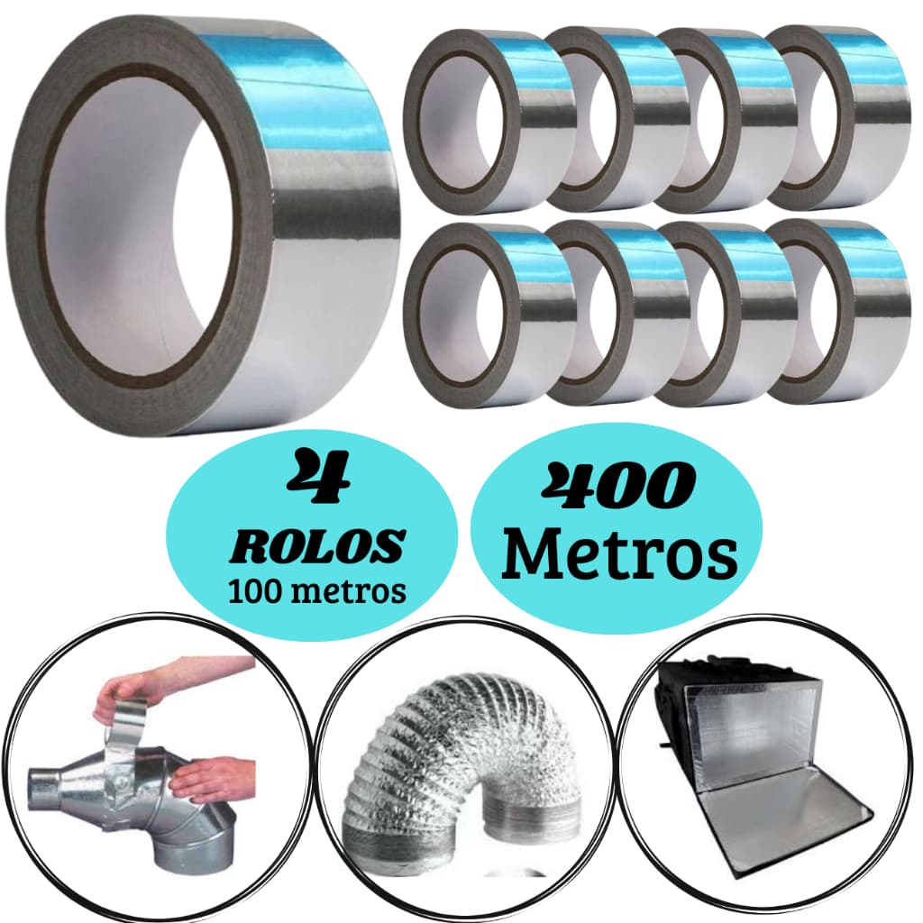 4 FITA ALUMINIZADA 400 METROS, AR CONDICIONADO, CAIXA DE ISOPOR, MANTA TERMICA, LINHA PREMIUN