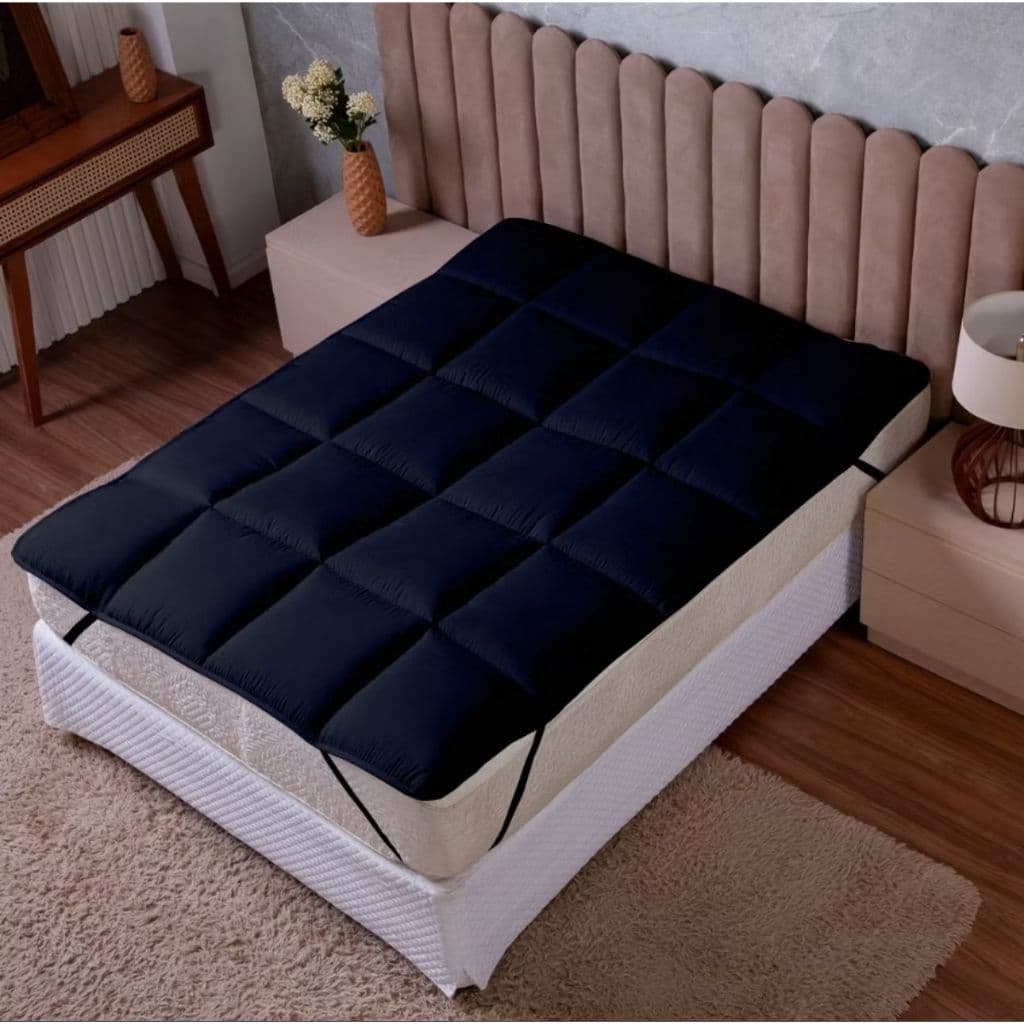 Pillow Top King, Queen, Casal, Solteiro 400 Fios Protetor de Colchão com Elástico | Macio- Varias Cores