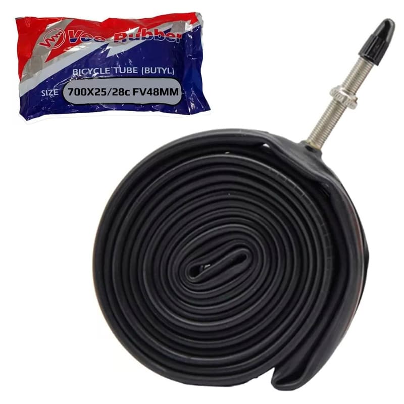 Par de Câmara De Ar Bike 700 X 25|28c Butílica Presta 48mm
