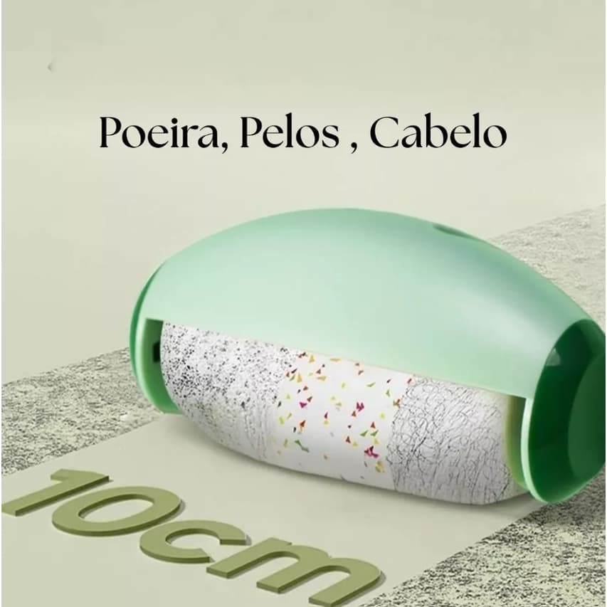 Removedor Papa Escovinha Pelos Poeira Cabelo Lavável Tampa Protetora Verde