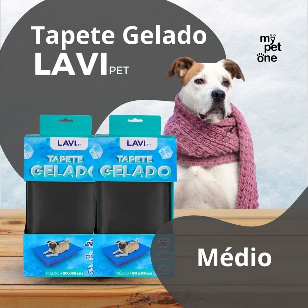 Kit 2 Tapete Gelado Refrescante para Cães Médio 50x65cm Lavi Pet | Anti Calor | Conforto para o Pet