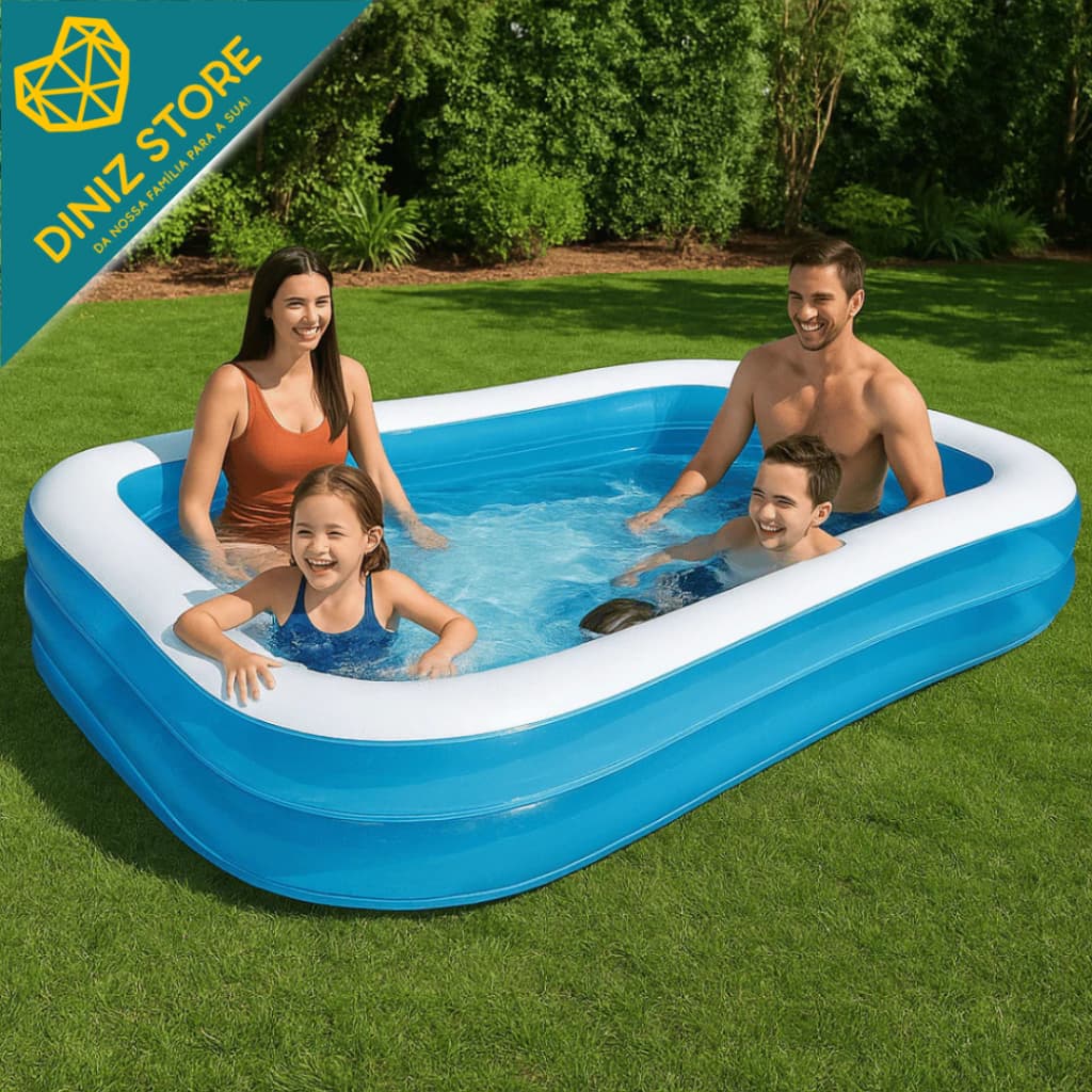 Piscina Inflável Infantil Banho Lazer Verão Jardim Brinquedo Presente Bomba Sitio Calor