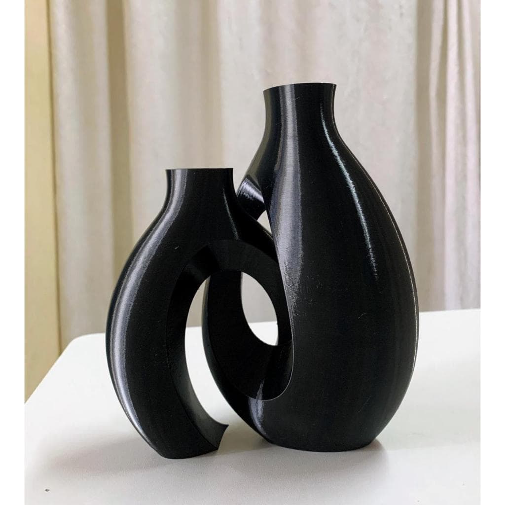 Kit Vasos Decorativos Entrelaçados Modernos – 17cm | Decoração Elegante | Envio Imediato