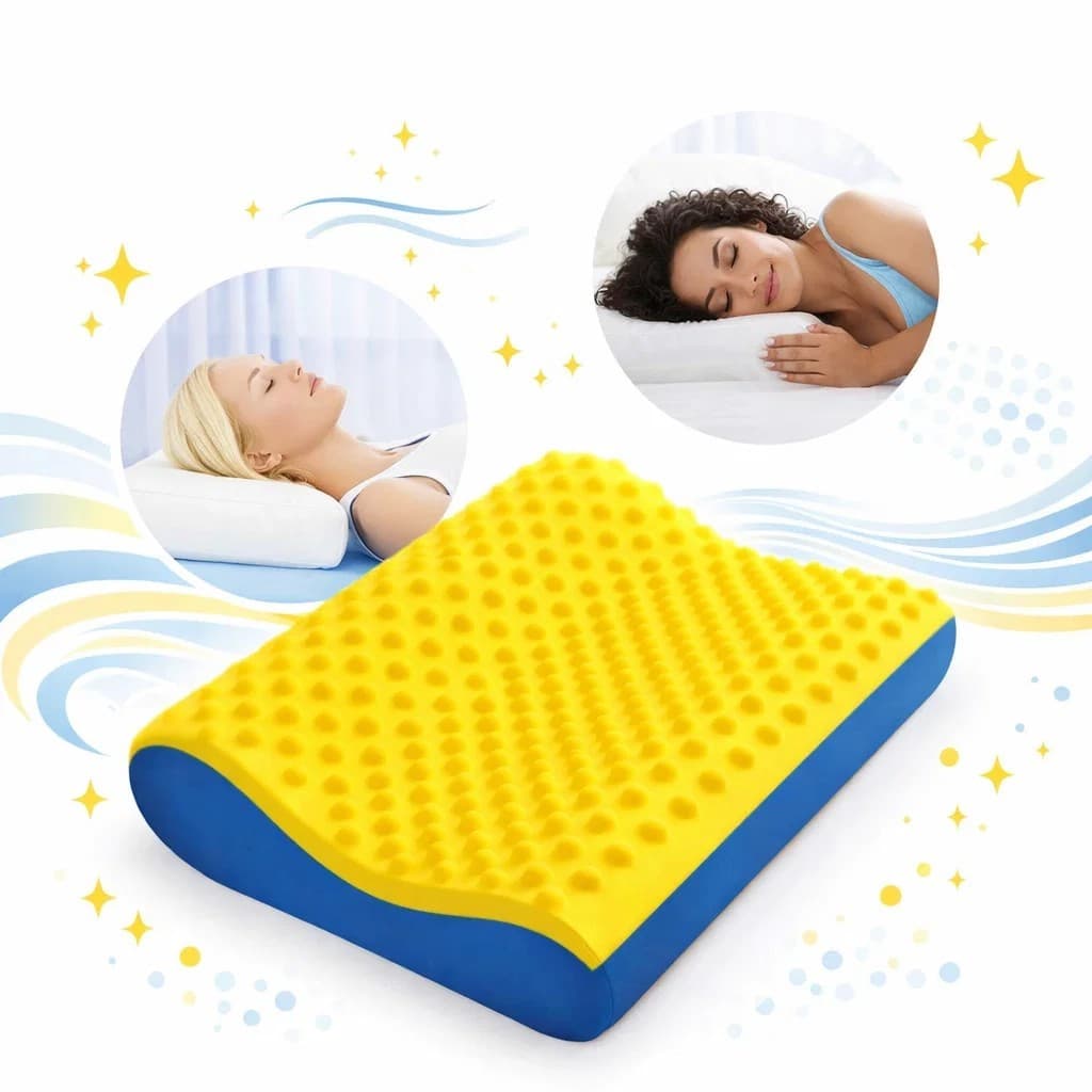 Travesseiro Ortopédico Cervical Casca De Ovo Anatômico Antialérgico Alívio Para Pescoço Cervical Coluna