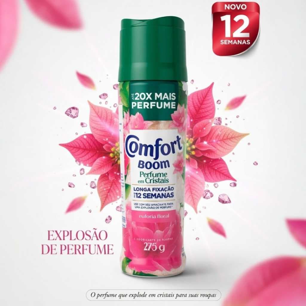 Comfort Boom Euforia Floral Cristais 20x Mais Perfume