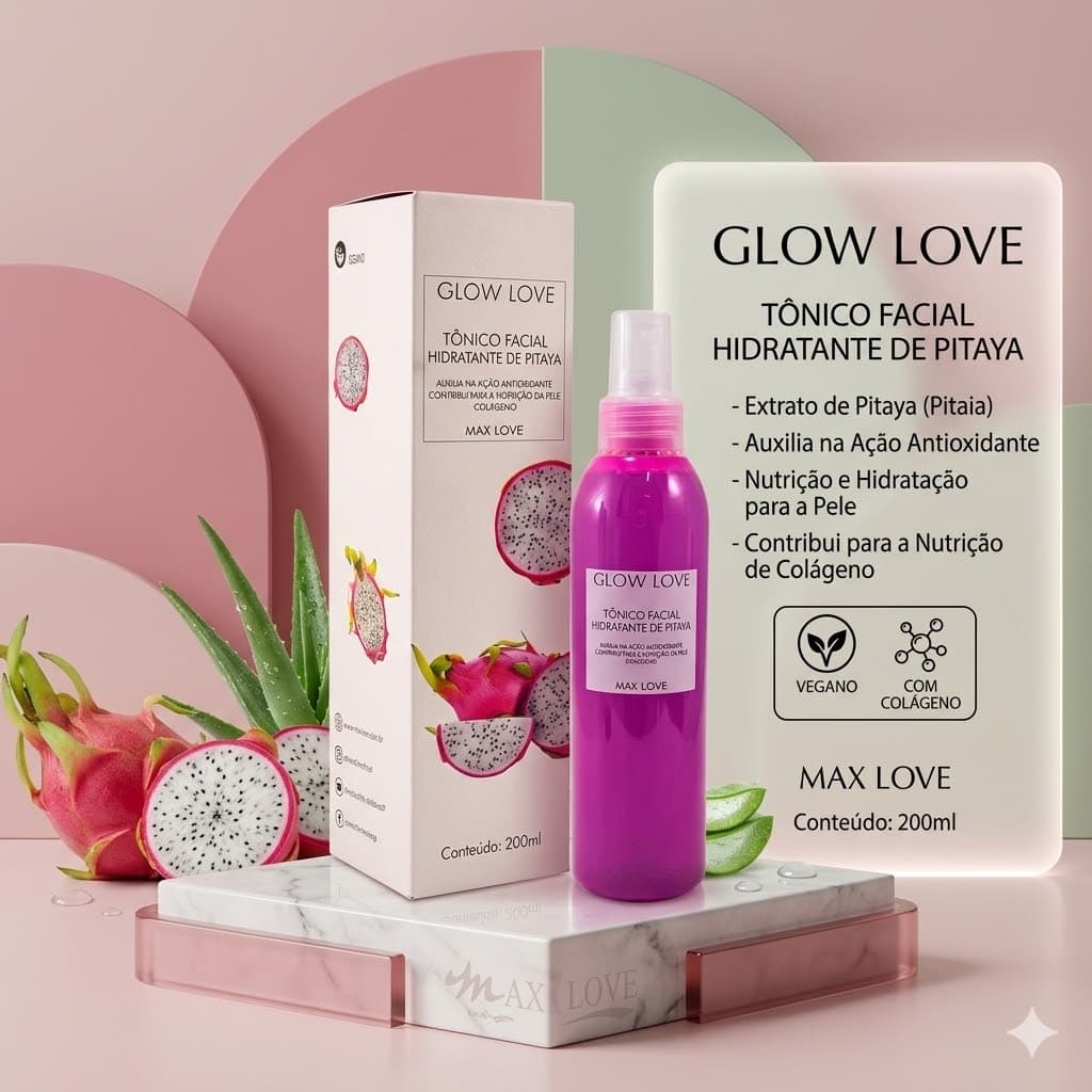 Tônico Facial de Limpeza Max Love Vegano