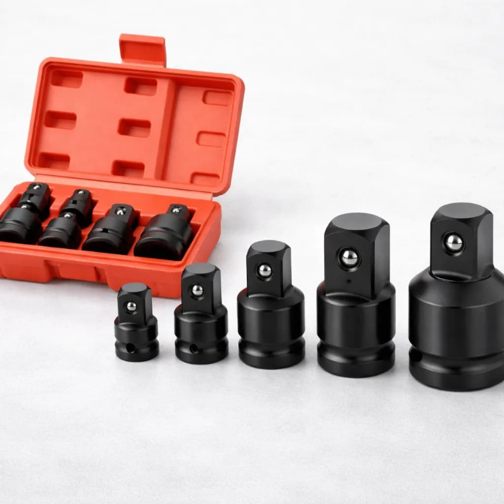 Kit Jogo Adaptador Para Soquete Catraca e Impacto 6 Peças | Redução e Aumento 1/4 3/8 1/2 3/4
