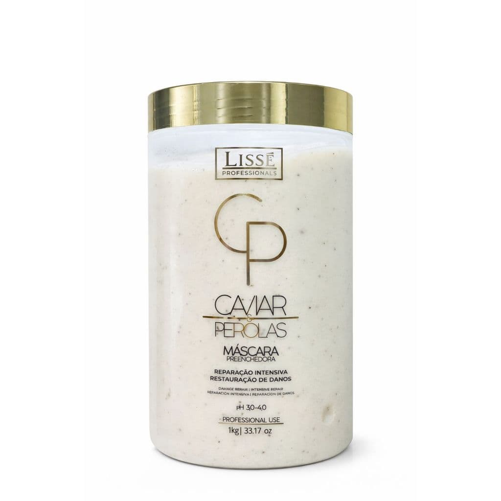 Máscara Capilar Lissé Caviar & Pérolas 1kg Reconstrução Capilar Reparação Intensiva